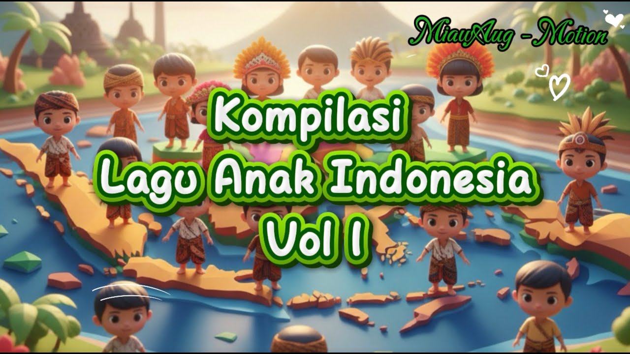 KOMPILASI LAGU ANAK INDONESIA VOL 1 | MiawAug-Motion