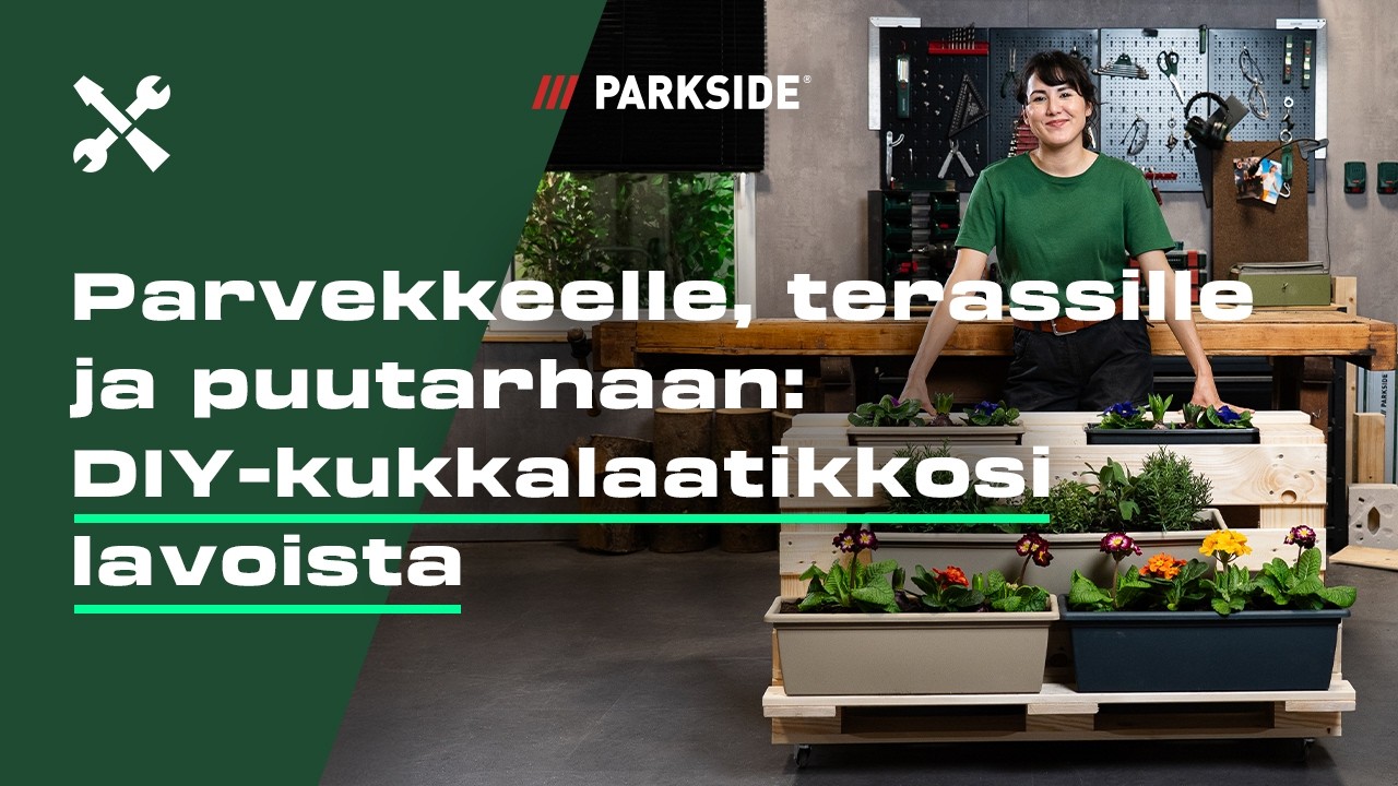 Rakenna kukkalaatikko lavoista? #YouGotThis