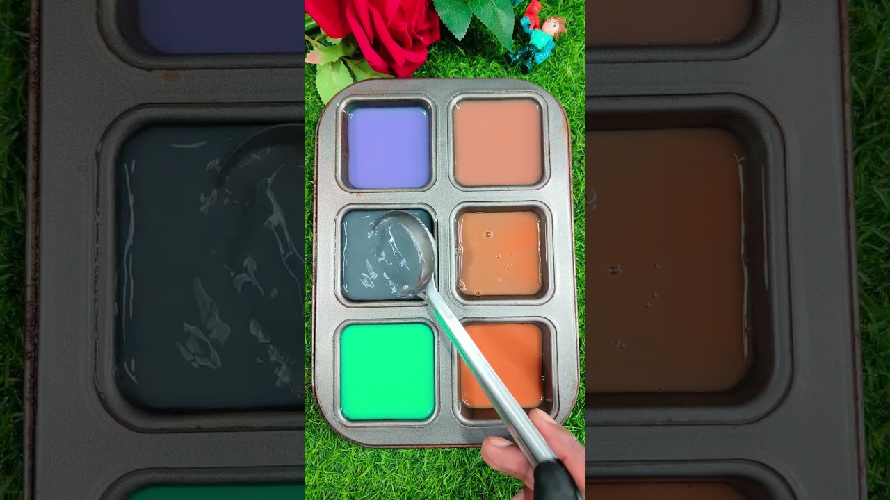 ASMR colour mix 🤍💛 1019 #satisfyingcolormixing #colourmixing #satisfying #colourfill