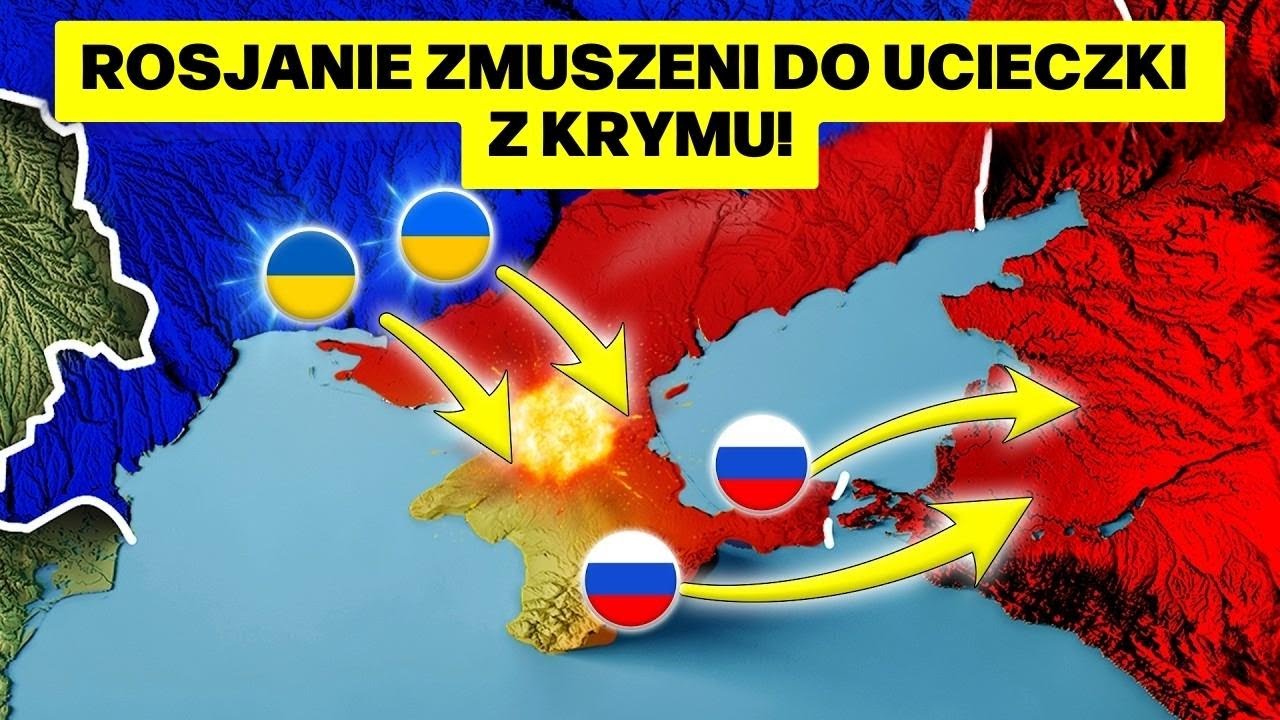 Rosjanie uciekają z Krymu, Ukraina się mści