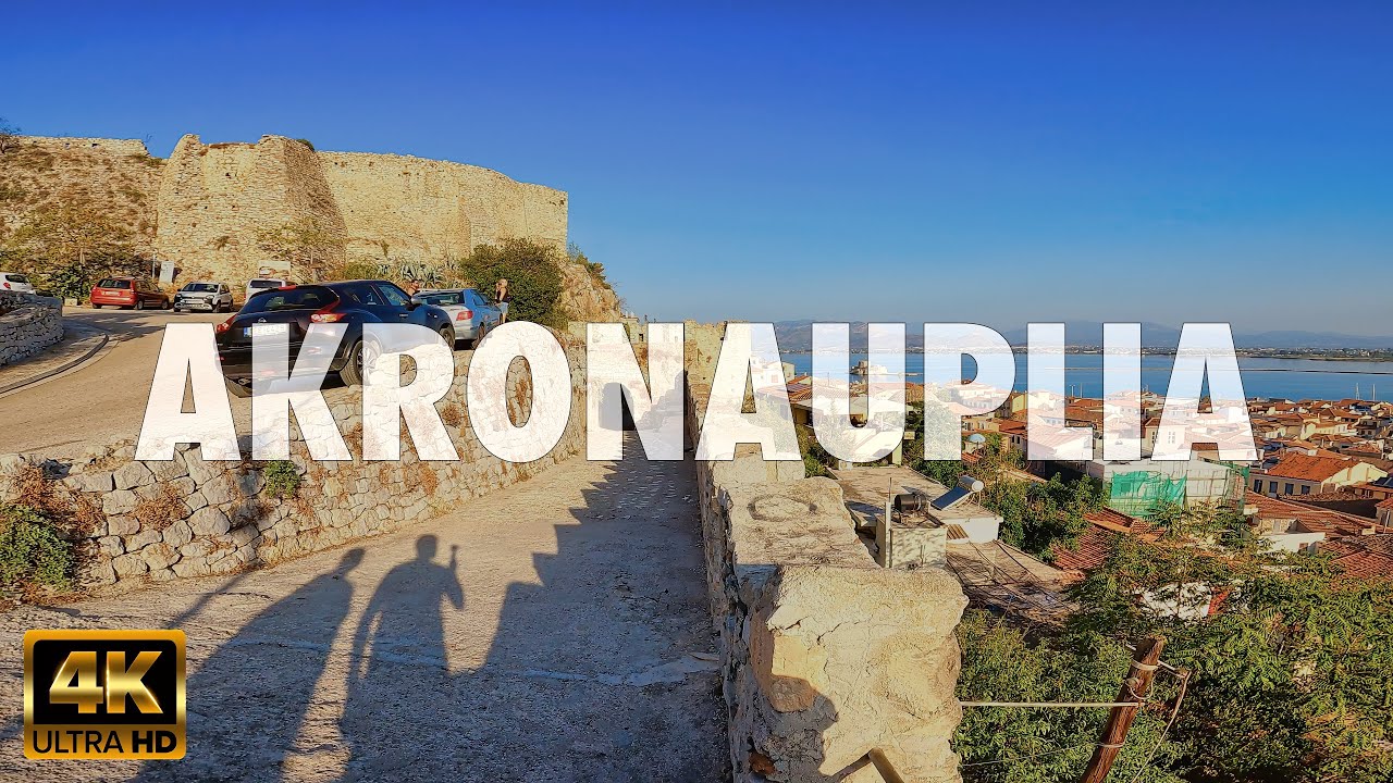 Exploring Akronauplia Fortress - A Walk Through Winding Paths & Sea Views in Nafplio, Greece in 4K
