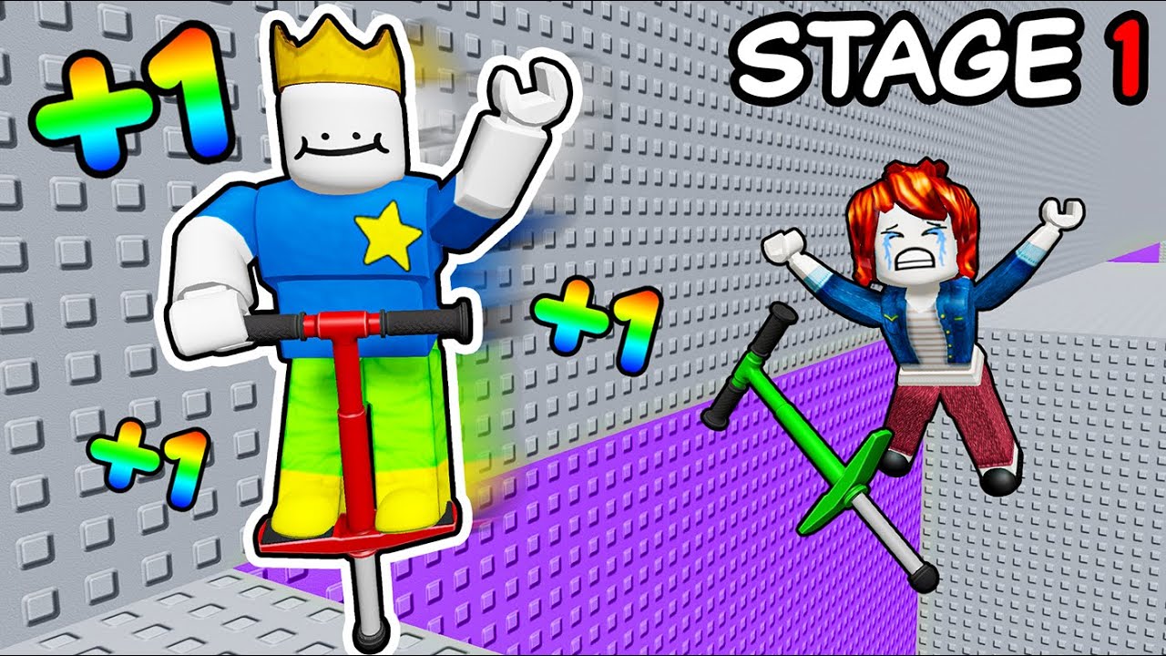 Every Second +1 POWER to Escape Roblox POGO TOWER...