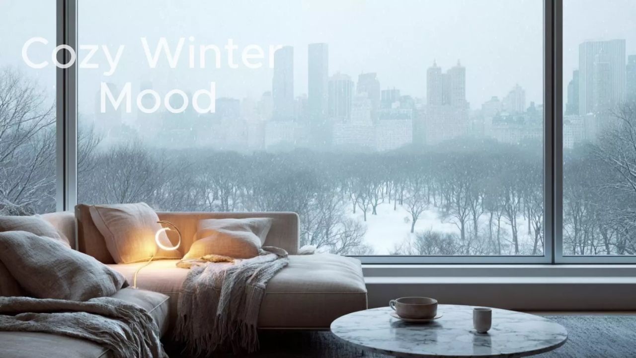 PLAYLIST| Snowy New York Jazz 🎵Cozy Winter Lounge Mood | 4 Hours