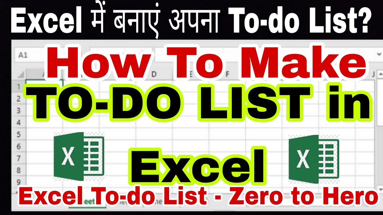 How to Make To Do List in MS Excel | Create a Simple To-do list in Excel| Lucky Guru Computer