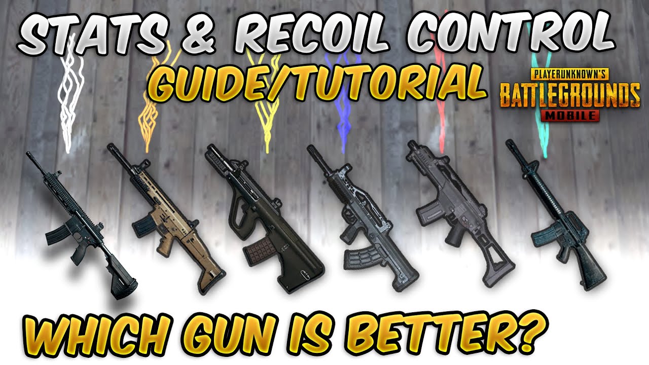 Which is the Best Assault Rifle in PUBG MOBILE? Stats & Recoil Comparison + Tips and Tricks! #1
