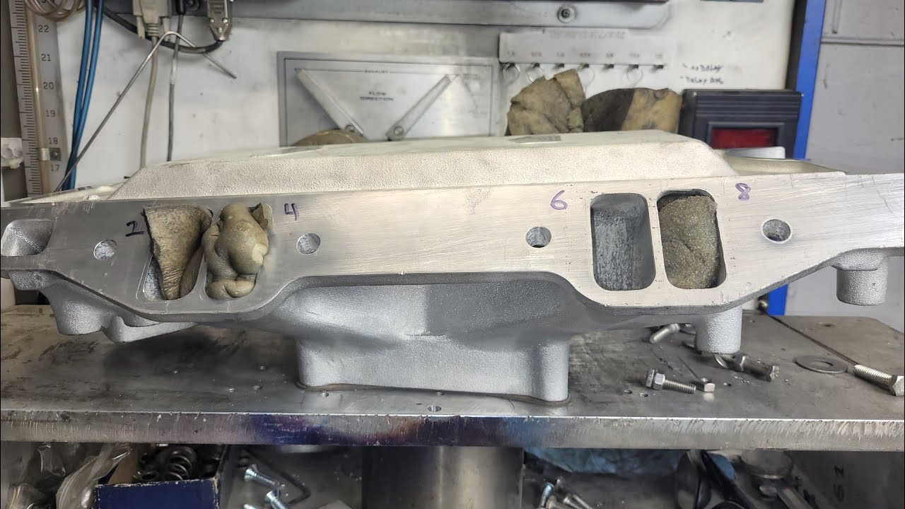 How to flow balance an intake manifold, exit air speeds, Edelbrock Victor 340 EQ-CH 318B 318/360