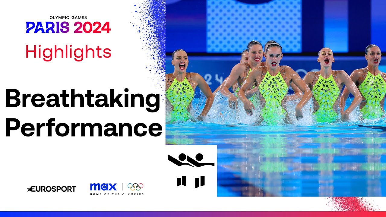 Italy's STUNNING performance in the Artistic Swimming team event 🇮🇹😍 | #Paris2024 #Olympics