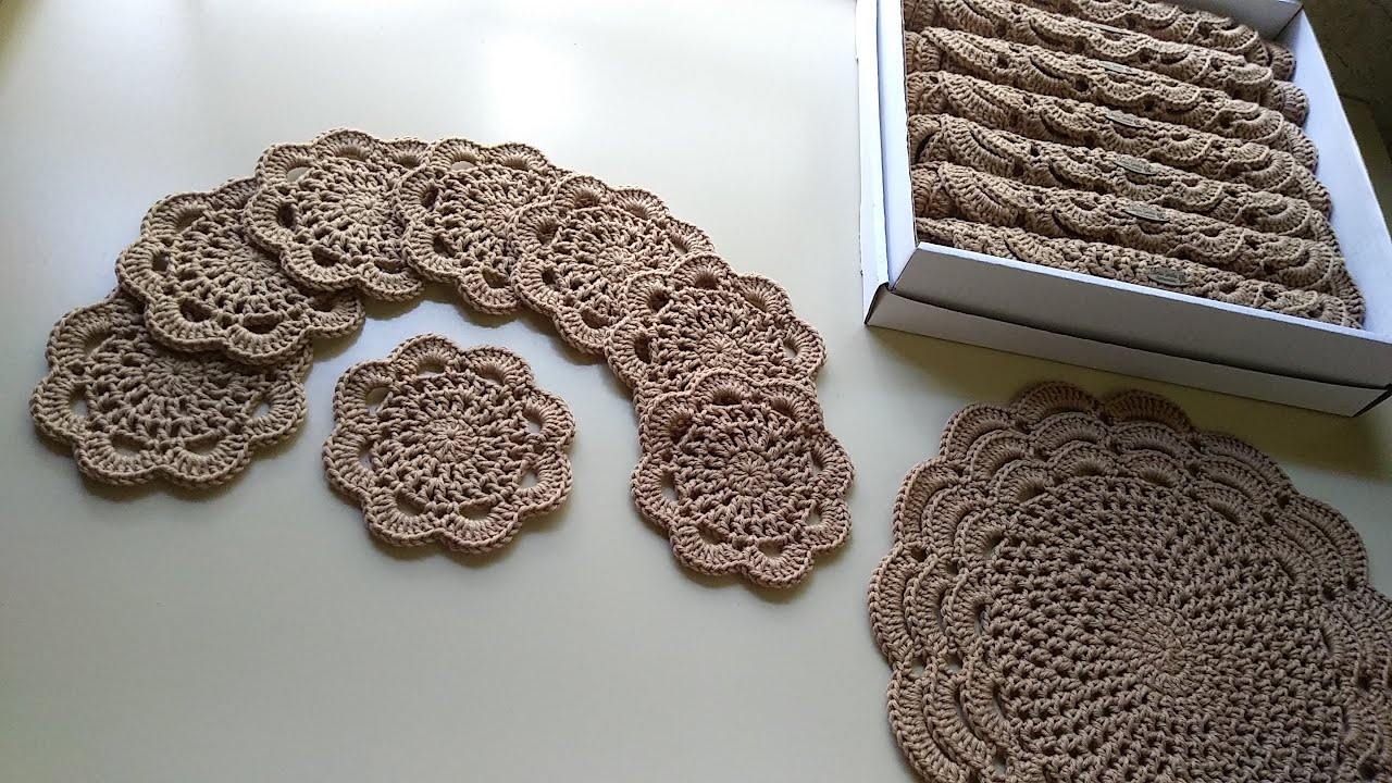 PORTA COPOS RÚSTICO EM CROCHÊ