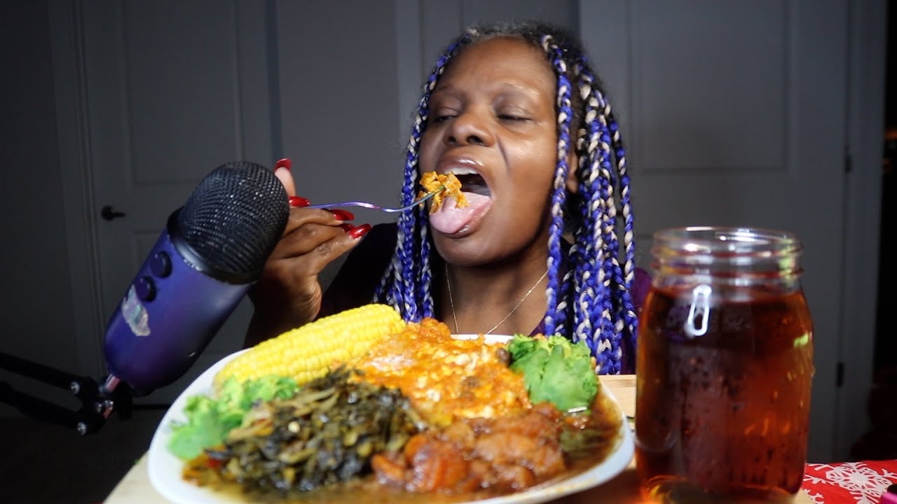 My Holiday Christmas Dinner ASMR Eating Sounds