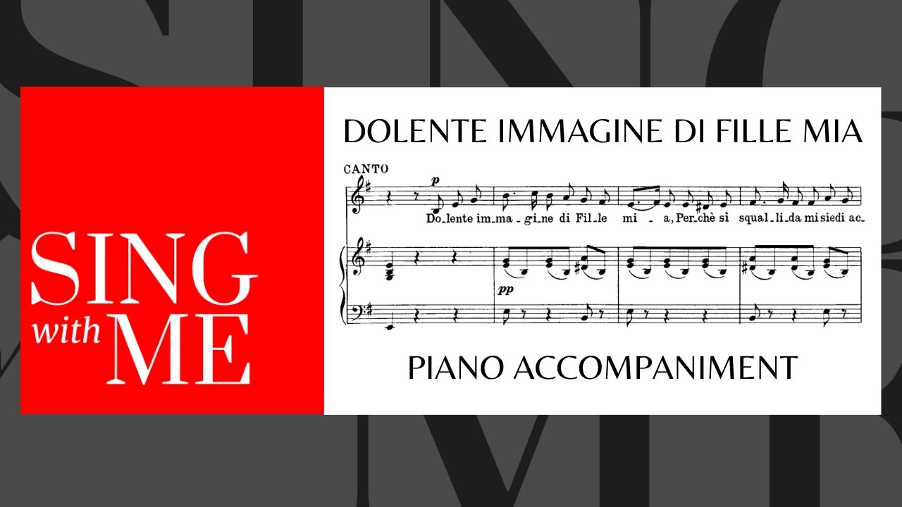 Dolente immagine di Fille mia - Accompaniment - medium voices - Bellini