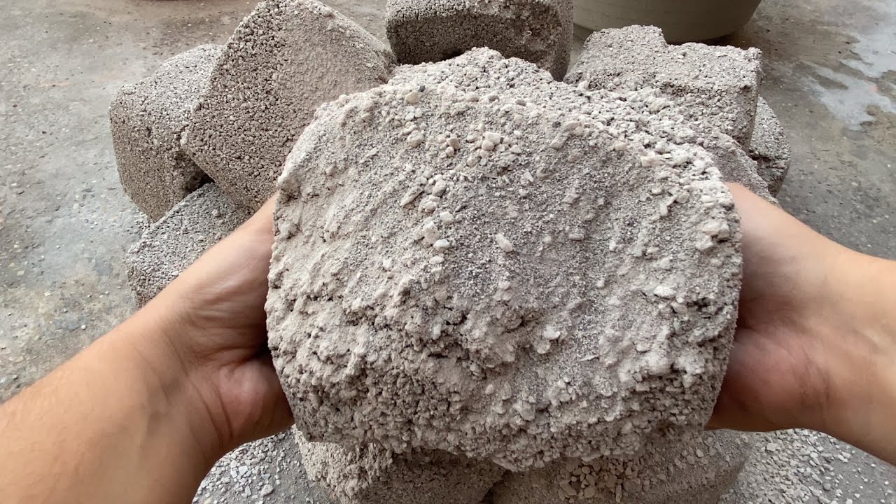 Stoney treat crunchy gritty white cement dry crumbling|RS Craving Asmr|satisfying asmr💕❤