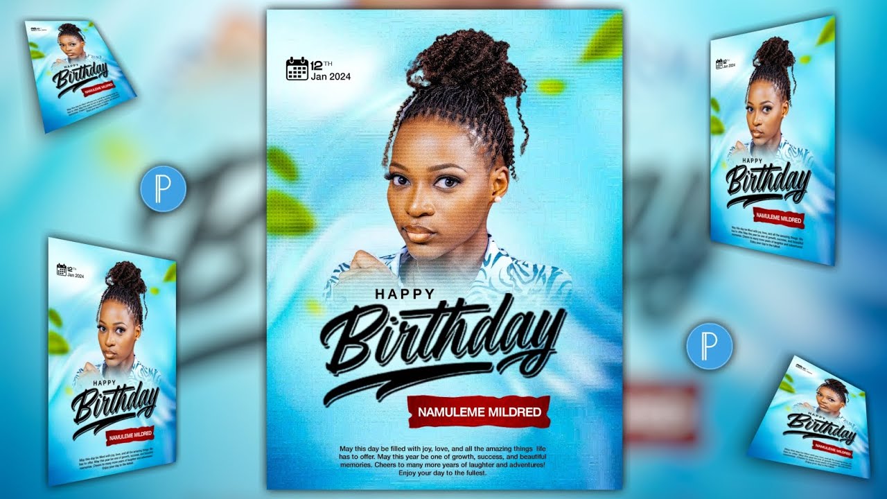 New Ways of Designing Professional STUNNING BIRTHDAY FLYERS in pixellab |2024