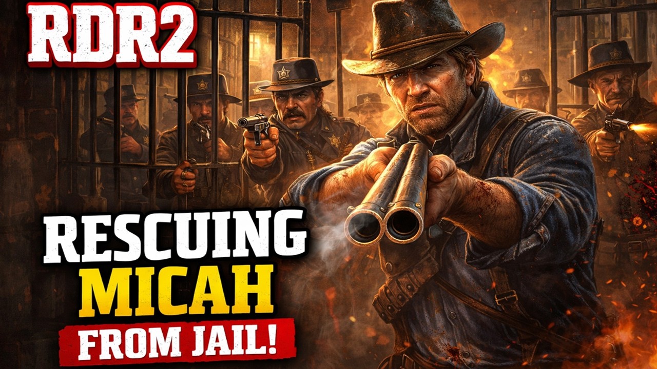 RDR2 Story walkthrough: Arthur Goes Wild Rescuing Micah from Jail | കയറി വാടാ Micah