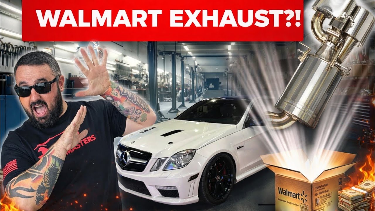 The CHEAPEST Exhaust you DON'T need!? How to make an E63 sound like 💩!