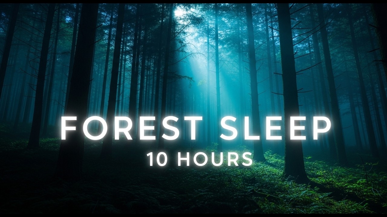 Forest Sounds for Deep Sleep 🌧️ 10 Hours Relaxing Rain Ambience for Sleeping & Relaxation