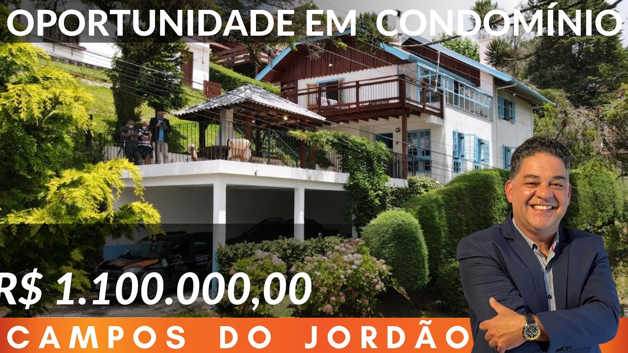 🍁 ESTILO TOSCANO EM CAMPOS DO JORDÃO - CONDOMÍNIO VISTA LINDA - R$ 1.100.000,00
