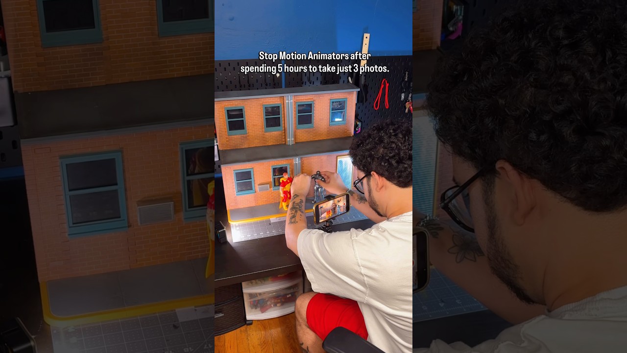 The HARD life of Stop Motion Animators #toys #figures #stopmotion #comedyshorts #parody