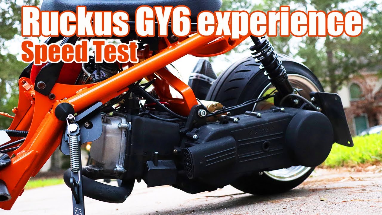 Ruckus GY6 speed test fresh after a build. No tuning done. #GY6 #HondaRuckus #SmallEngineVelocity