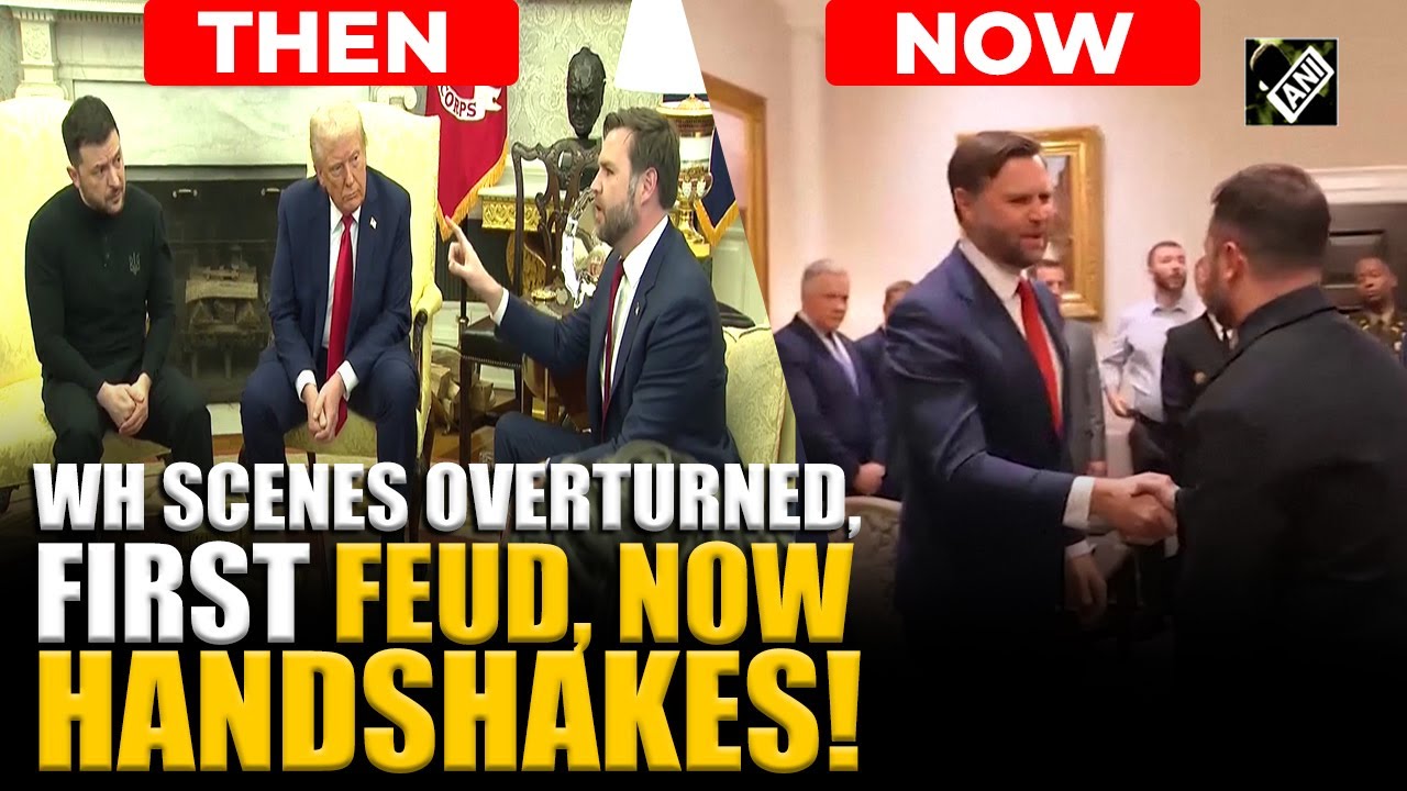 Ukrainian Prez Zelenskyy shares warm greetings at White House, handshake with Vance grabs eyeballs