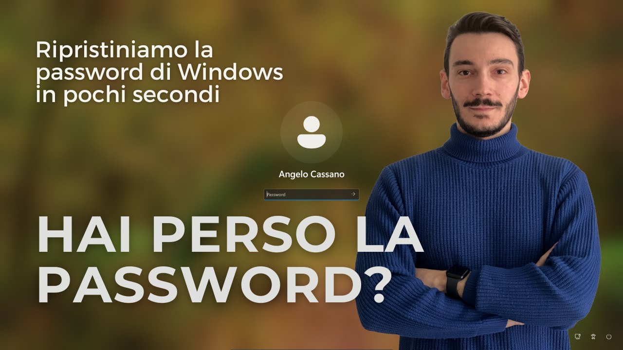 Hai perso la password di Windows? 🔑 Ripristinala in pochi secondi