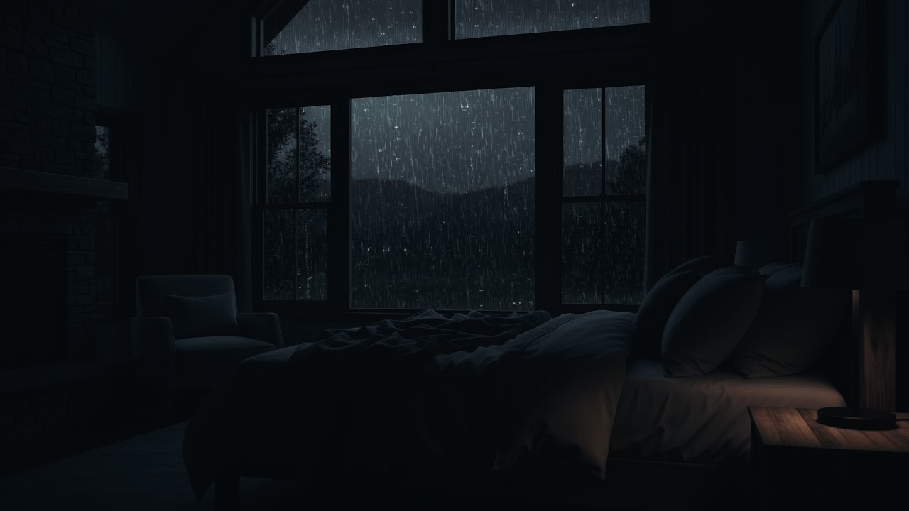 Heavy Rain Sounds for Sleeping 🌙 | Deep Sleep Rain Noise