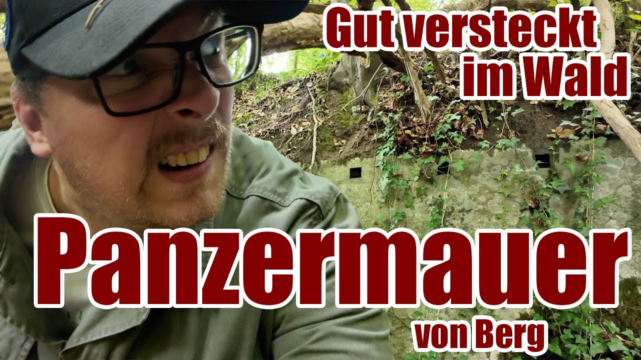 Fast 300 Meter lang und knapp 3 Meter hoch! Die Panzermauer von Berg in der Südpfalz!