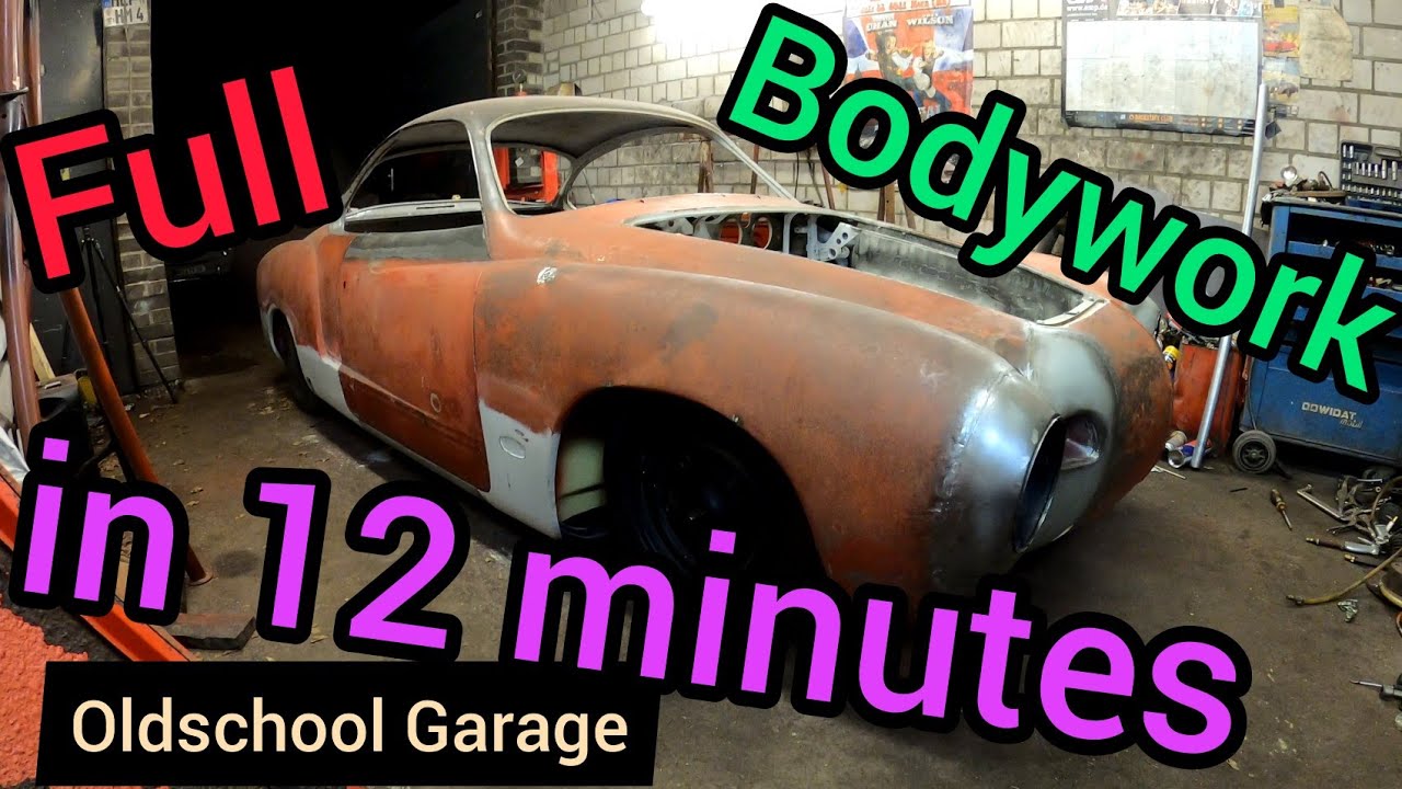 VW Karmann Ghia Type14 - 2 years of bodywork timelapse in 12minutes
