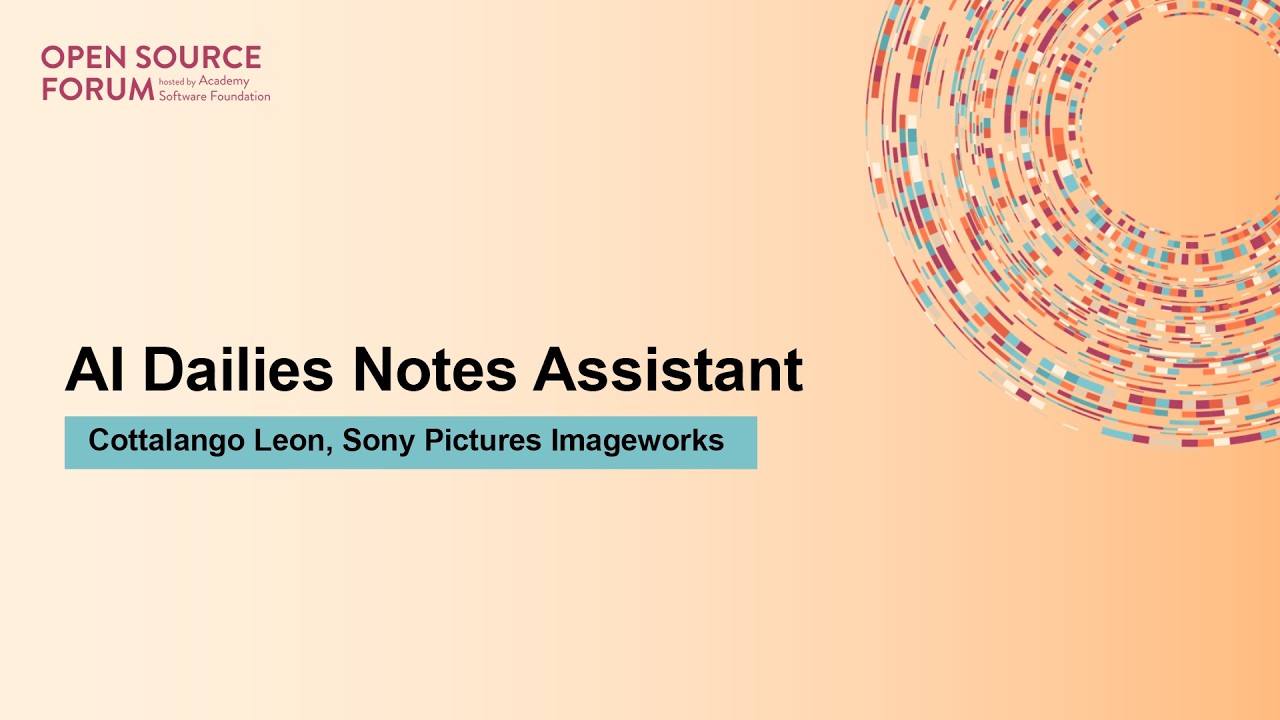 AI Dailies Notes Assistant - Cottalango Leon, Sony Pictures Imageworks
