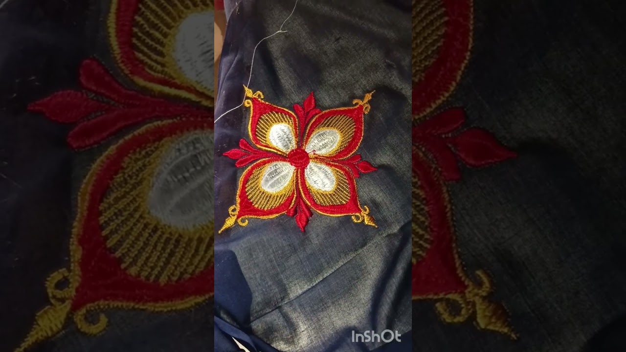 New flower embroidery 🪡 design 🌼 लुगड़ी में गजब कि neha saini kasida design 