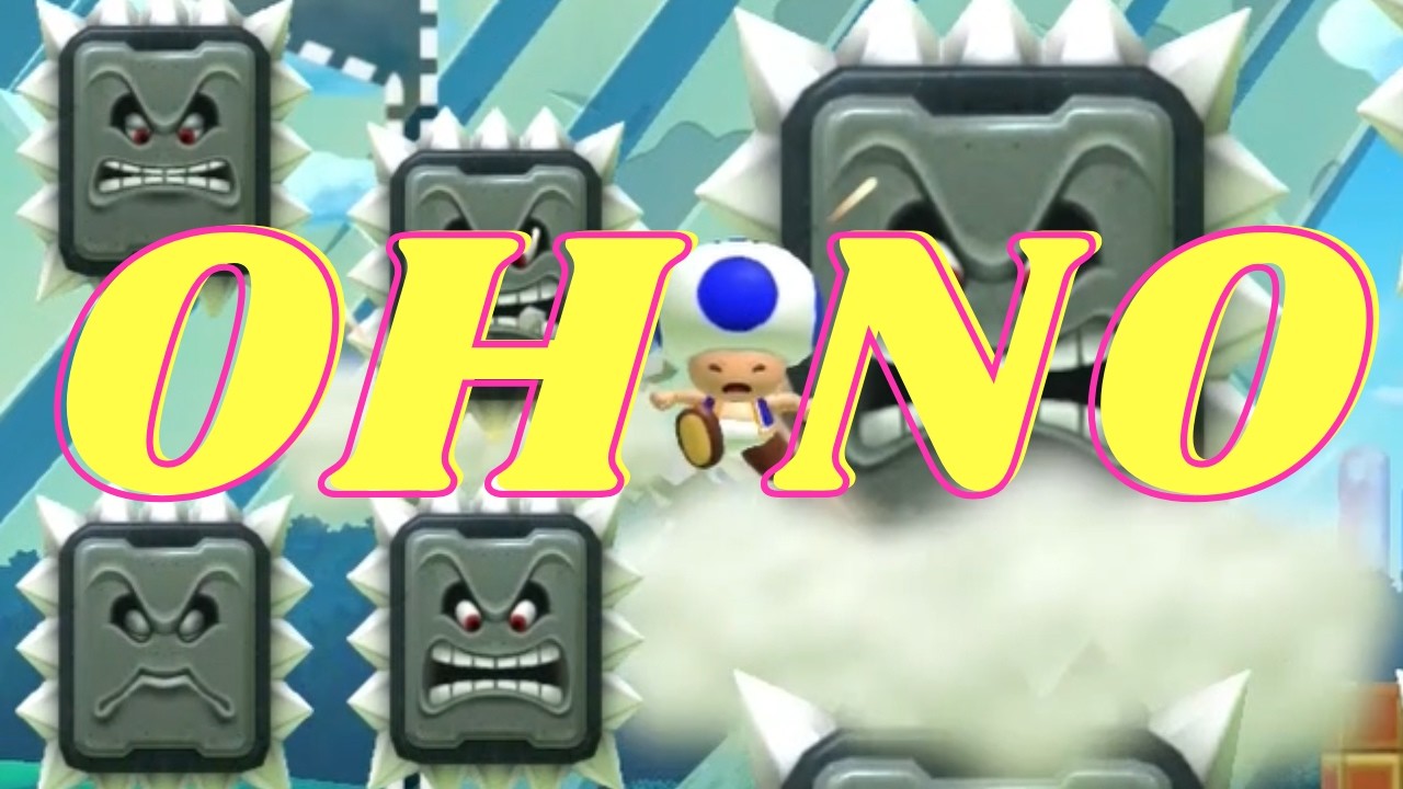 THWOMPS EVERYWHERE!!! | Super Mario Maker 2 | Beating Unclerared Levels