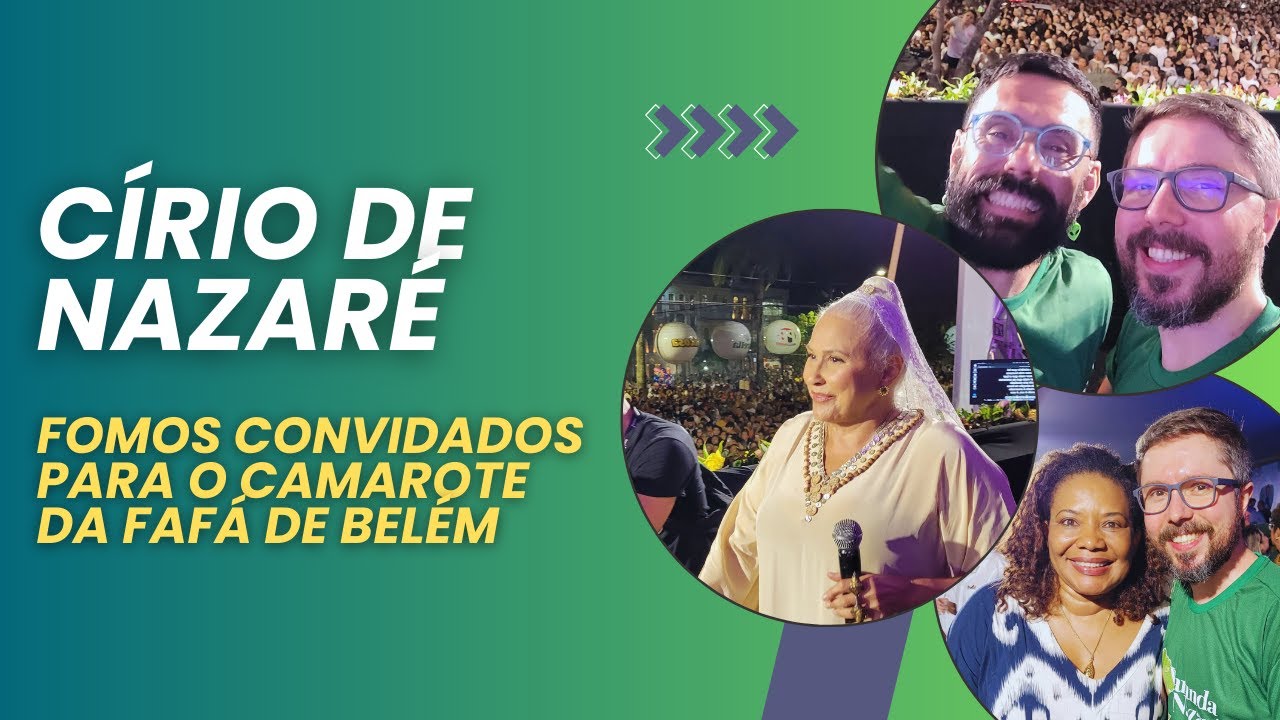 CÍRIO DE NAZARÉ: Fomos convidados para o Sarau e Varanda da Fafá de Belém e foi emocionante #vlog
