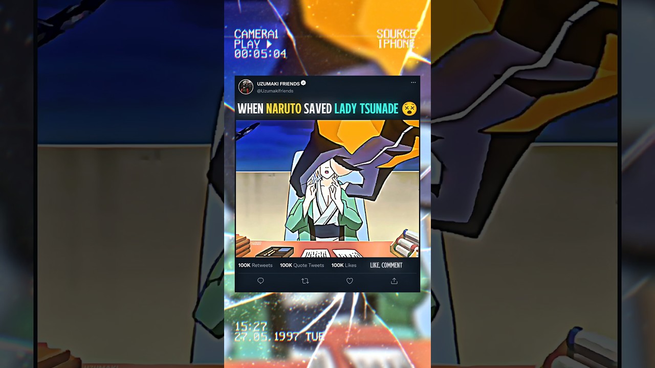 🗿 WHEN NARUTO SAVED LADY TSUNADE 😵🔥 #naruto #tsunade #narutoshippuden #animeshorts