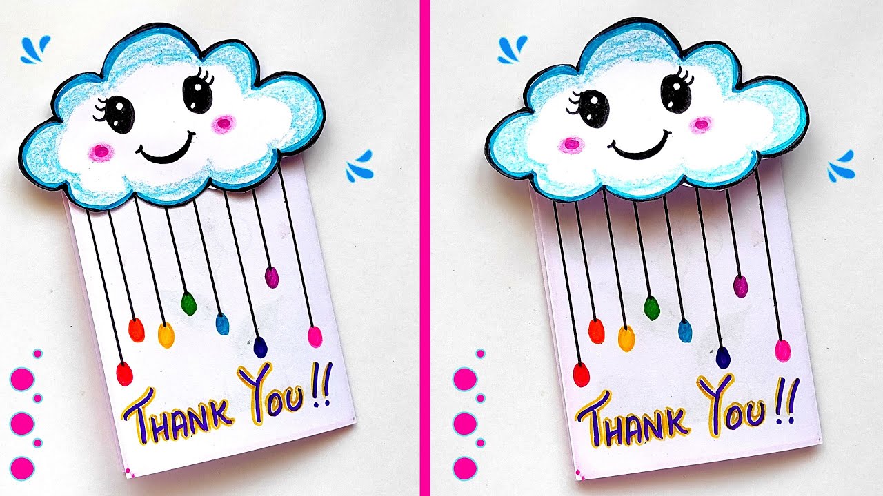 Easy and Beautiful Thank you Card | How to make Thank you card | Thank you Gift Card | Thanks Card