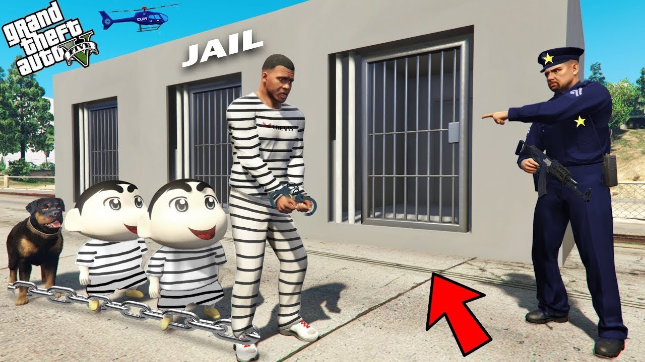 Franklin Jail Escape With Shinchan Pinchan & Chop In Indian Theft Auto Simulator 