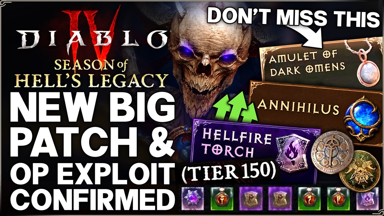 Diablo 4 &mdash; ВНИМАНИЕ: новый БОЛЬШОЙ патч, находка имбового предмета, секретный босс, эксплойт с ча...