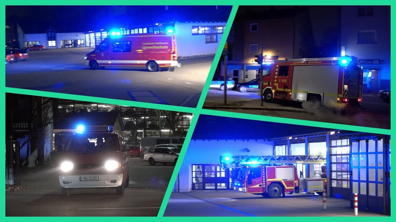 [COOLES AUSRÜCKEVIDEO] - von zwei Seiten ++ FEUERWEHR NECKARSULM ++ mit neuem Löschfahrzeug - [A]