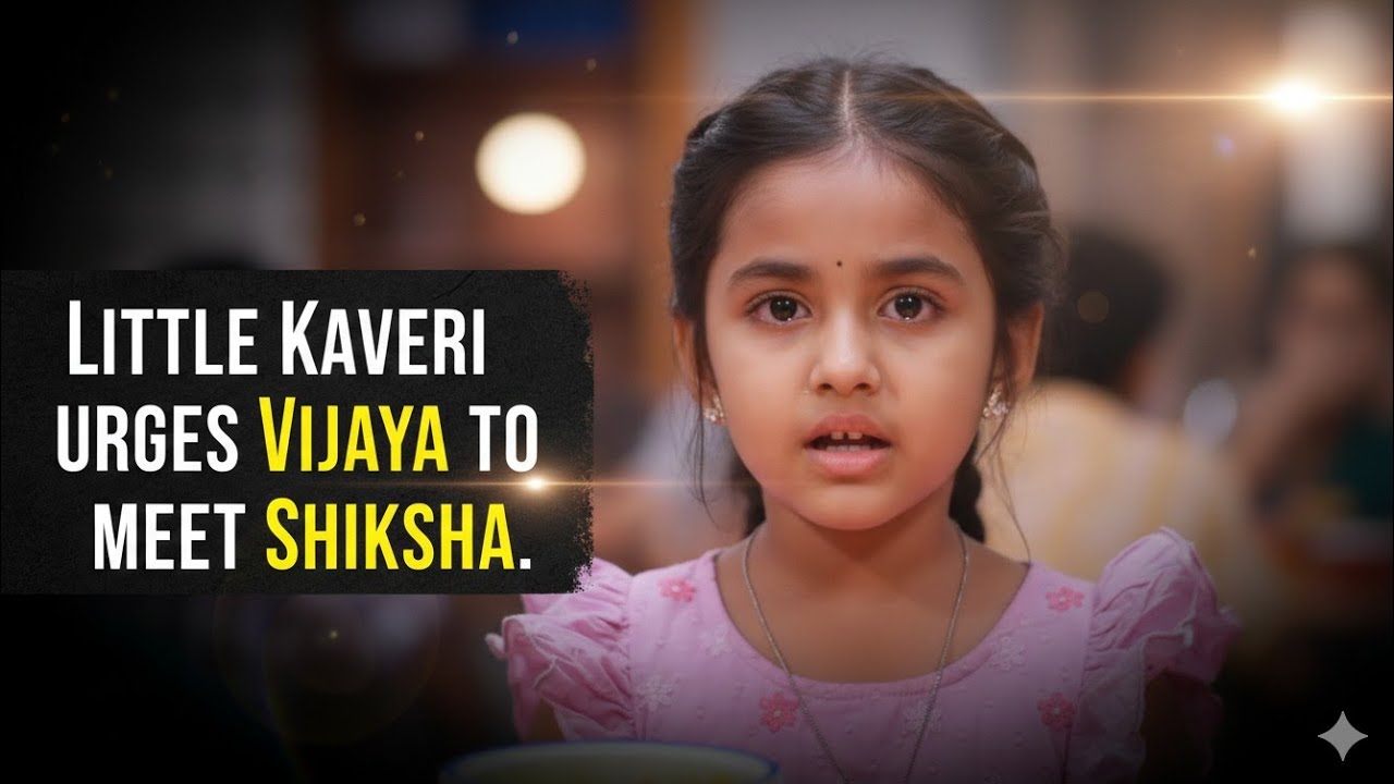 Little Kaveri urges Vijaya to meet Shiksha.