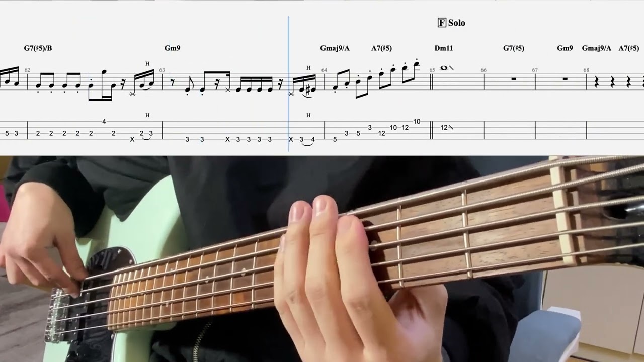 Tom Misch - South Of The River Bass Cover w/Tab
