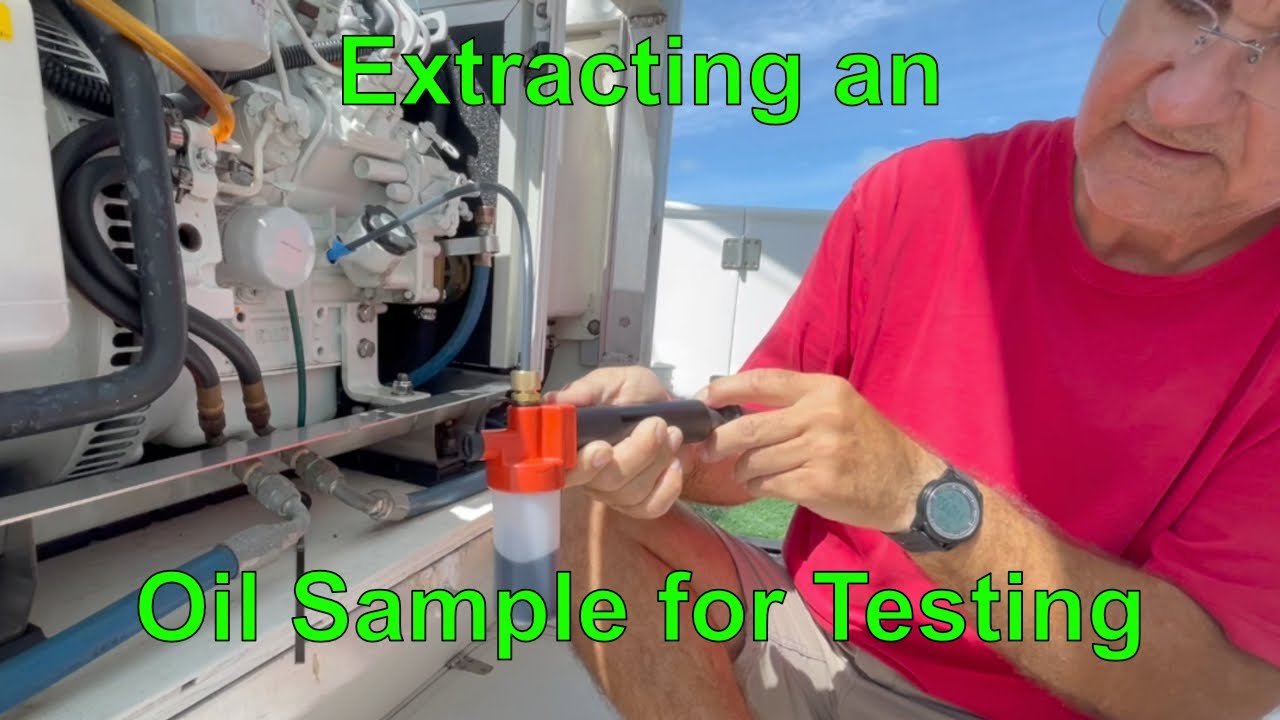 Extracting an Oil Sample for Testing