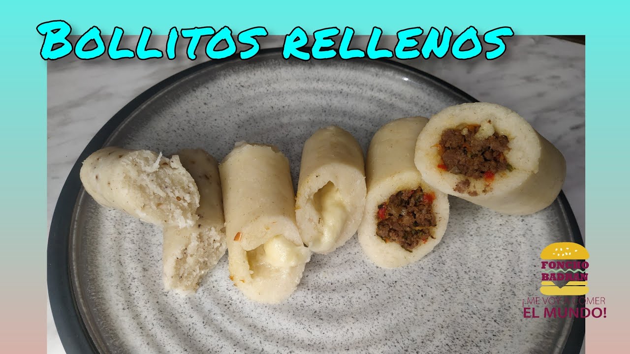cómo preparar bollos de harina de maíz rellenos
