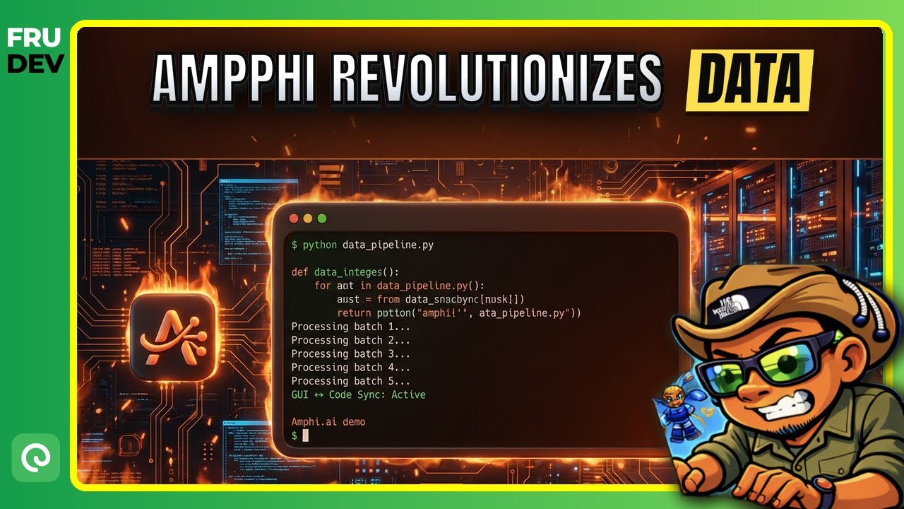Amphi.ai: Revolutionizing Data Engineering with a unique (GUI&harr;Code) Python Pipelines | Founder Demo
