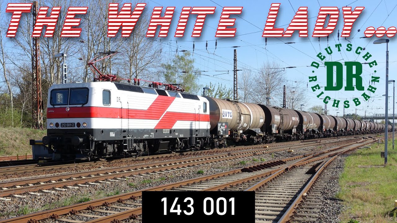 Eine sch&ouml;ne Lady in Finsterwalde! DeltaRail 143 001 mit Kesselzug am 16.04.2025! The White Lady 212!