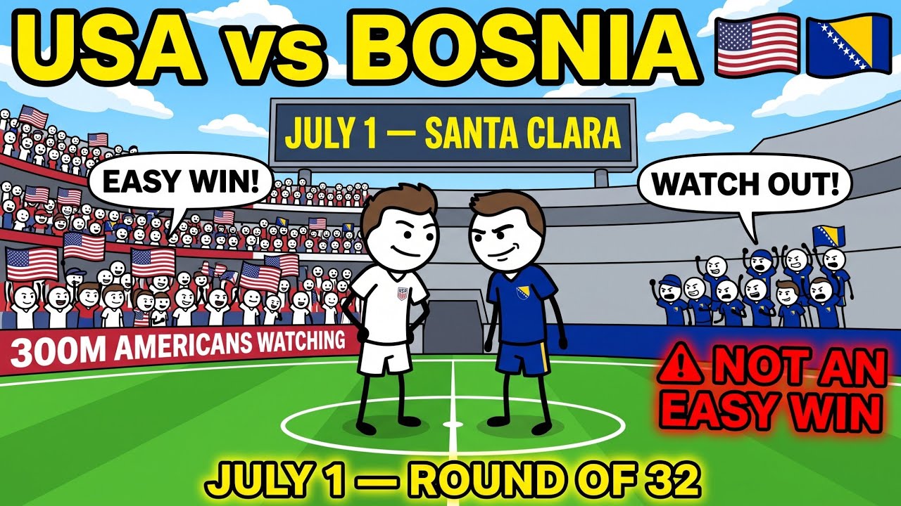 USA vs Bosnia &mdash; Why This Is NOT An Easy Win 🇺🇸🇧🇦 | FIFA World Cup 2026 Round of 32