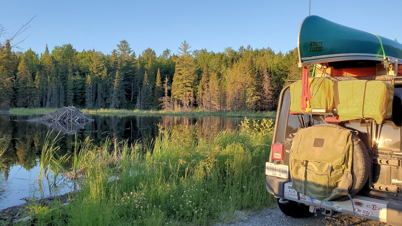 Red Squirrel Road, Temagami off-road with Crown Land Atlas & Fish-ONline information