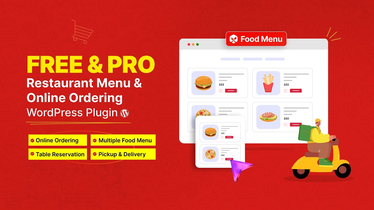 Free Restaurant Menu & Online Ordering System For WordPress | Food Menu Plugin Tutorial
