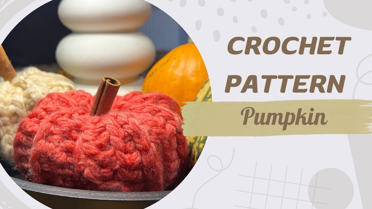 Cozy Rustic Pumpkin Crochet Tutorial 🎃 (Beginner Friendly)