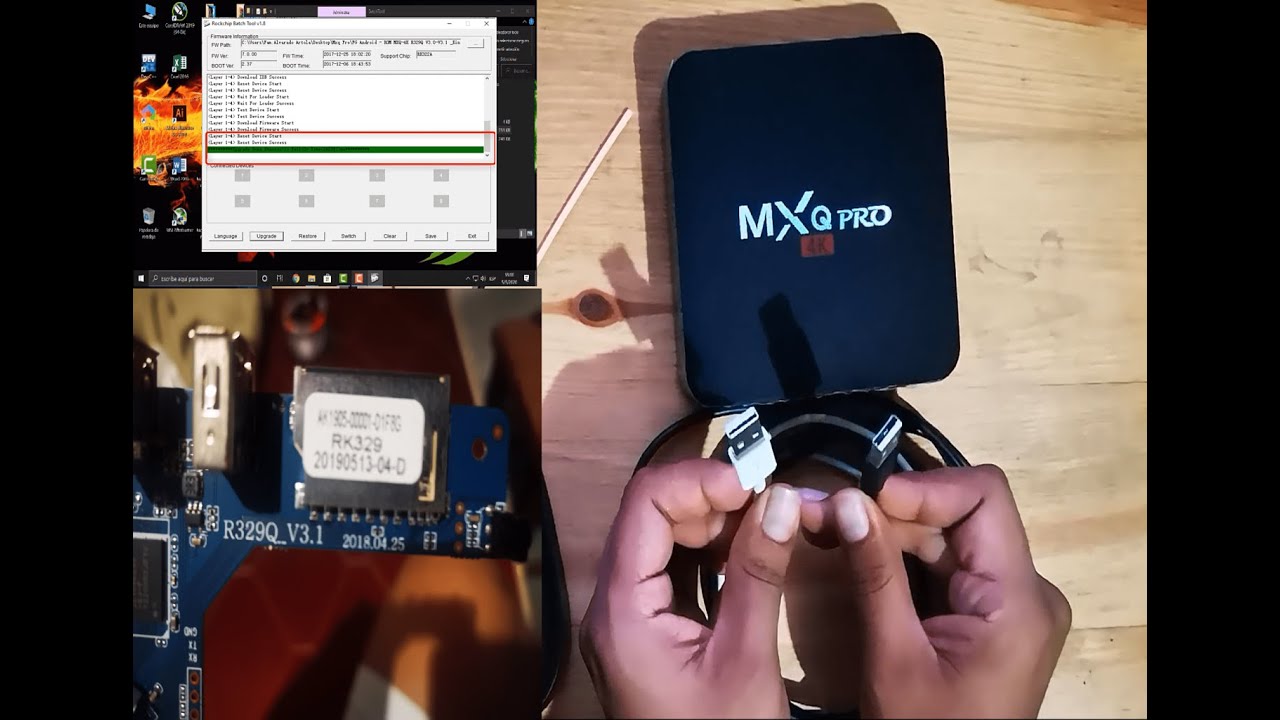 Como Reparar la caja MXQ PRO 4K🙌|R329Q v3.1👌