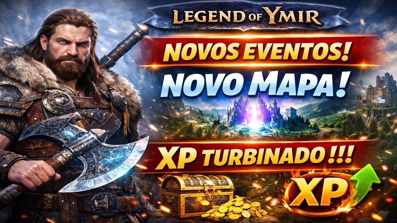 LEGEND OF YMIR: NOVO MAPA + EVENTOS INSANOS COM XP ABSURDO!