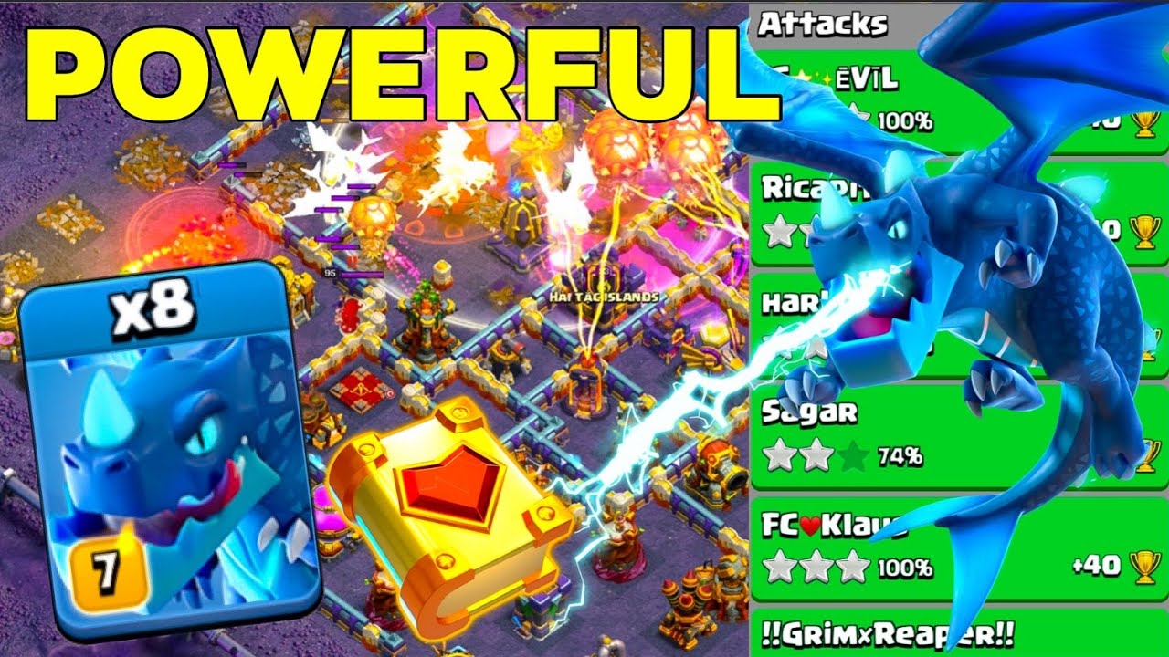 Electrifying Fast: TH16 Electro Dragon Legend League Attacks! Clash of Clans