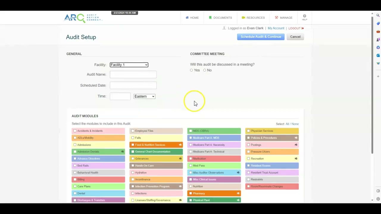Overview of ARC (Audit-Review-Correct)